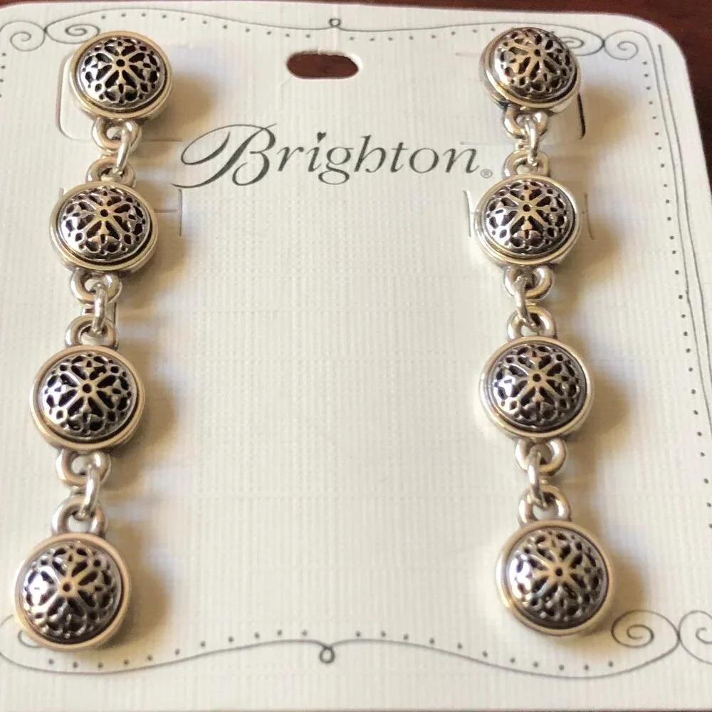 Brighton Silver and Gold Earrings - Picture 5 of 6